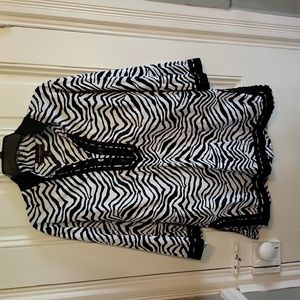 Dana Buchman Top / Bathing Cover-up 🦓